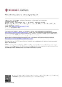 Donn Bayard — Agriculture, Metallurgy, and State Formation in Mainland Southeast Asia