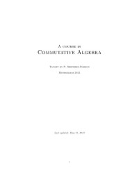 Nick Shepherd-Barron, E. Belmont — Commutative algebra [Lecture notes]
