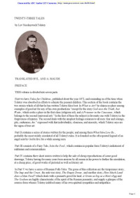 Leo Tolstoy — Twenty-Three Tales