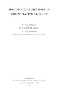 Raghavan S. — Homological methods in commutative algebra