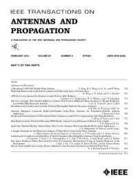  — IEEE Transactions on Antennas and Propagation