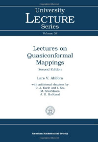 Lars V. Ahlfors — Lectures on quasiconformal mappings