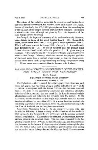 Barus C. — Periods and Logarithmic Decrement of the Gravitation Needle under High Exhaustion