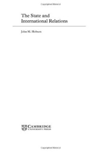 John M. Hobson — The state and international relations