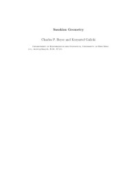 Charles Boyer, Krzysztof Galicki — Sasakian Geometry