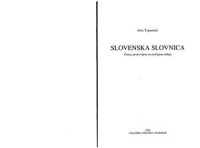 Jože Toporišič — Slovenska slovnica [Slovenian Grammar]