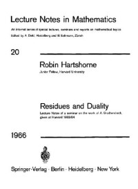 Hartshorne R. — Residues and duality