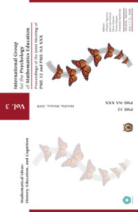 Olimpia Figueras, Jose Luis Cortina, Silvia Alatorre, Teresa Rojano, Armando Sepulveda (Editors) — Proceedings of the 31st Conference of the International Group for the Psychology of Mathematics Education and PME-NA XXX Volume 3