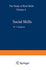 W. T. Singleton (auth.), W. T. Singleton MA DSc (eds.) — Social Skills