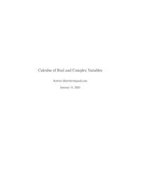 Kenneth Kuttler — Calculus of Real and Complex Variables