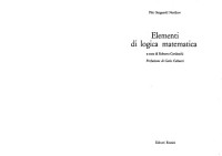 Petr Novikov — Elementi di Logica Matematica