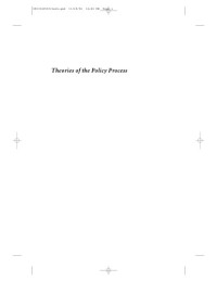 Sabatier, Paul A(Editor) — Theories of the policy process