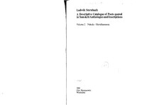 Ludwik Sternbach — A descriptive catalogue of poets quoted in Sanskrit anthologies and inscriptions: Volume 2. Nakula-Hevidhanesora