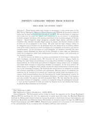 Emily Riehl, Dominic Verity — Infinity-category theory from scratch