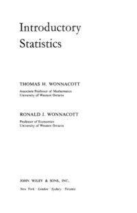 Thomas H. Wonnacott, Ronald J. Wonnacott — Introductory Statistics