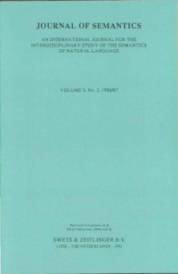 Oxford University Press — Journal of Semantics, Volume 5, Issue 2, 1986 5 2