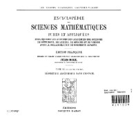 Molk J. (ed.) — Encyclopedie des sciences mathematiques. Geometrie algebrique dans l'espace