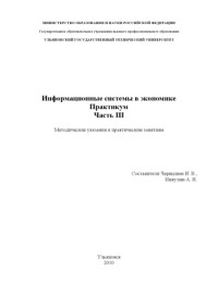 Чернышев И.В., Никулин А.Н. — Информационные системы в экономике. Практикум. Часть III: Методические указания