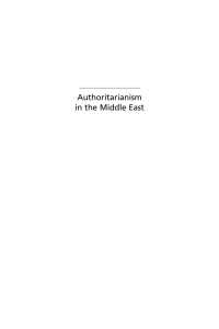 Marsha Pripstein Posusney (editor); Michele Penner Angrist (editor) — Authoritarianism in the Middle East: Regimes and Resistance