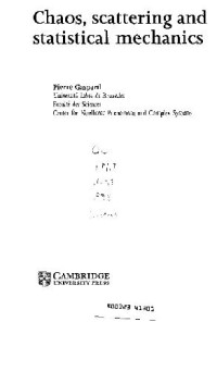 Gaspard P. — Chaos, scattering and statistical mechanics