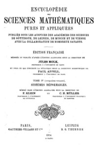 Jules Molk (ed) — Collectif Encyclopedie des sciences mathematiques