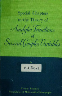 Boris Abramovich Fuks, Борис Абрамович Фукс — Special chapters in the theory of analytic functions of several complex variables