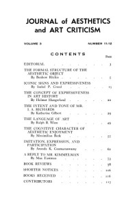 Dagobert D. Runes — The Journal of Aesthetics and Art Criticism, Vol. 3, No. 11-12 (1945)