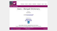 webonary.org SIL International & Toby Anderson ed — Garo – Bengali Dictionary