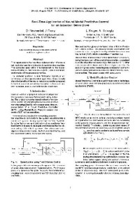 Institute of Electrical & Electronics Enginee — Real-Time Application of Neural Model Predictive Control