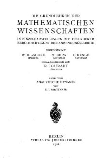 Whittaker E.T. — Analytische Dynamik der Punkte und starren Koerper