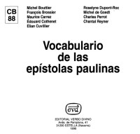 Equipo Cahiers Evangile; Nicolás Darrícal (tr.) — Vocabulario de las Epístolas Paulinas