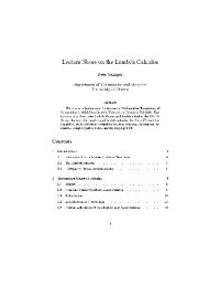  — Lambda Calculus 001