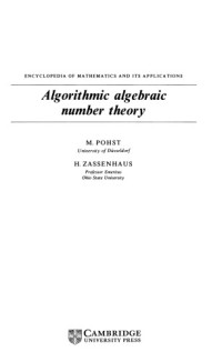 M. Pohst, H. Zassenhaus — Algorithmic Algebraic Number Theory