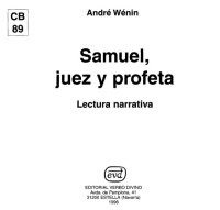 Andre Wenin; Nicolás Darrícal (tr.) — Samuel, Juez y Profeta: Lectura narrativa