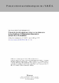 Grothendieck A. — EGA II: Etudes globales elementaires de quelques classes de morphismes