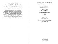 Blaise Pascal — Pascal's Pensées [Oxford World's Classics]