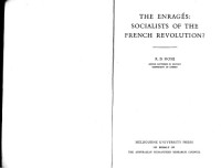 R B Rose — The Enrage's: Socialists of the French Revolution?