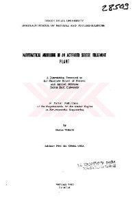 Unknown — Mathematical modelling of an activated sludge treatment plant