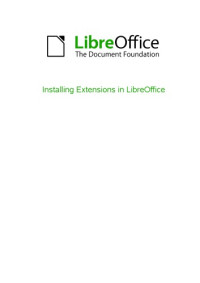 Ron Faile Jr. et al. — Installing Extensions in LibreOffice