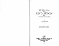 Pierre-Joseph Proudhon — General Idea of the Revolution in the Nineteenth Century