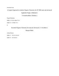 Ranjeetshahi — Organic Chemistry for JEE Main and Advanced 2020