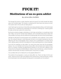 a former fellow NonPMOer — FUCK IT!: Meditations of an ex-porn addict