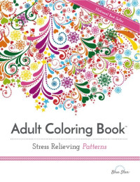 blue Star Coloring — Adult Coloring Book ; Stress Relieving Patterns