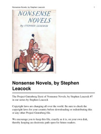 Stephen Leacock — Nonsense Novels