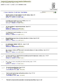 Van Dooren P.M. — Numerical analysis 2000. Linear algebra