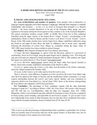 Kevin Tuite — A Short Descriptive Grammar of the Svan lLnguage