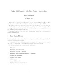 it-ebooks — Time Series Lecture Notes (UCB STAT153)
