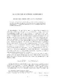 Cahen M., Gutt S., Rawnsley J. — Quantization of Kaehler manifolds II