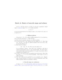 Hiro Lee Tanaka — Fall 2014 230a Differential Geometry Lecture Notes