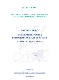 OECD — South East Europe Compact for Reform, Investment, Integrity and Growth : Montenegro - Enterprise Policy Performance Assessment